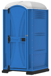 Sanitario portátil básico en renta para eventos, obras y servicios temporales en CDMX.