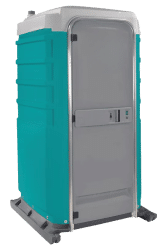 Renta de sanitario portátil flush individual con diseño funcional y acabado moderno.